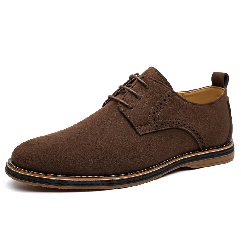 Fashion Mens Brogue Oxford Shoes British Style Leather Formal Dress Footwear Lace Up Sneakers Outdoor Male Business Casual Shoes