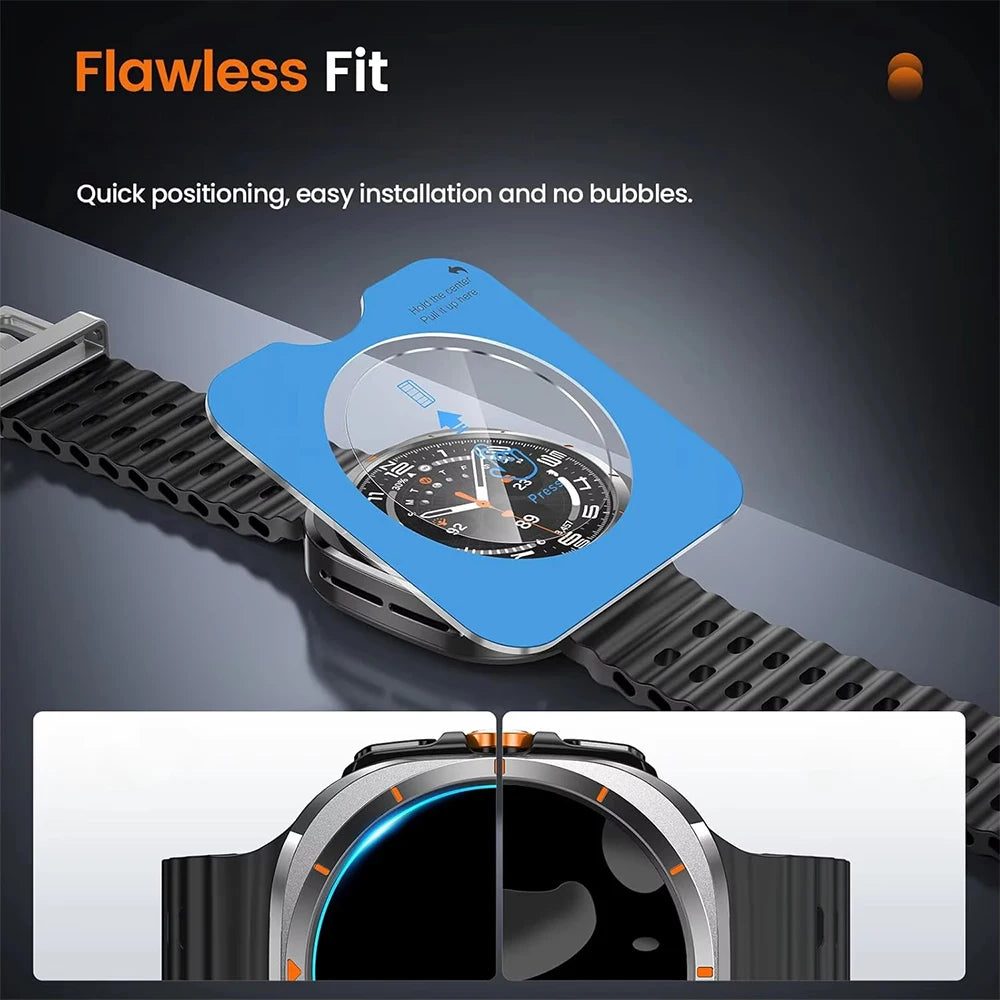Aluminium Alloy Case+Protective HD Film for Samsung Galaxy Ultra Watch 47mm Metal Case Screen Protector Cover For GALAXY ULTRA 7