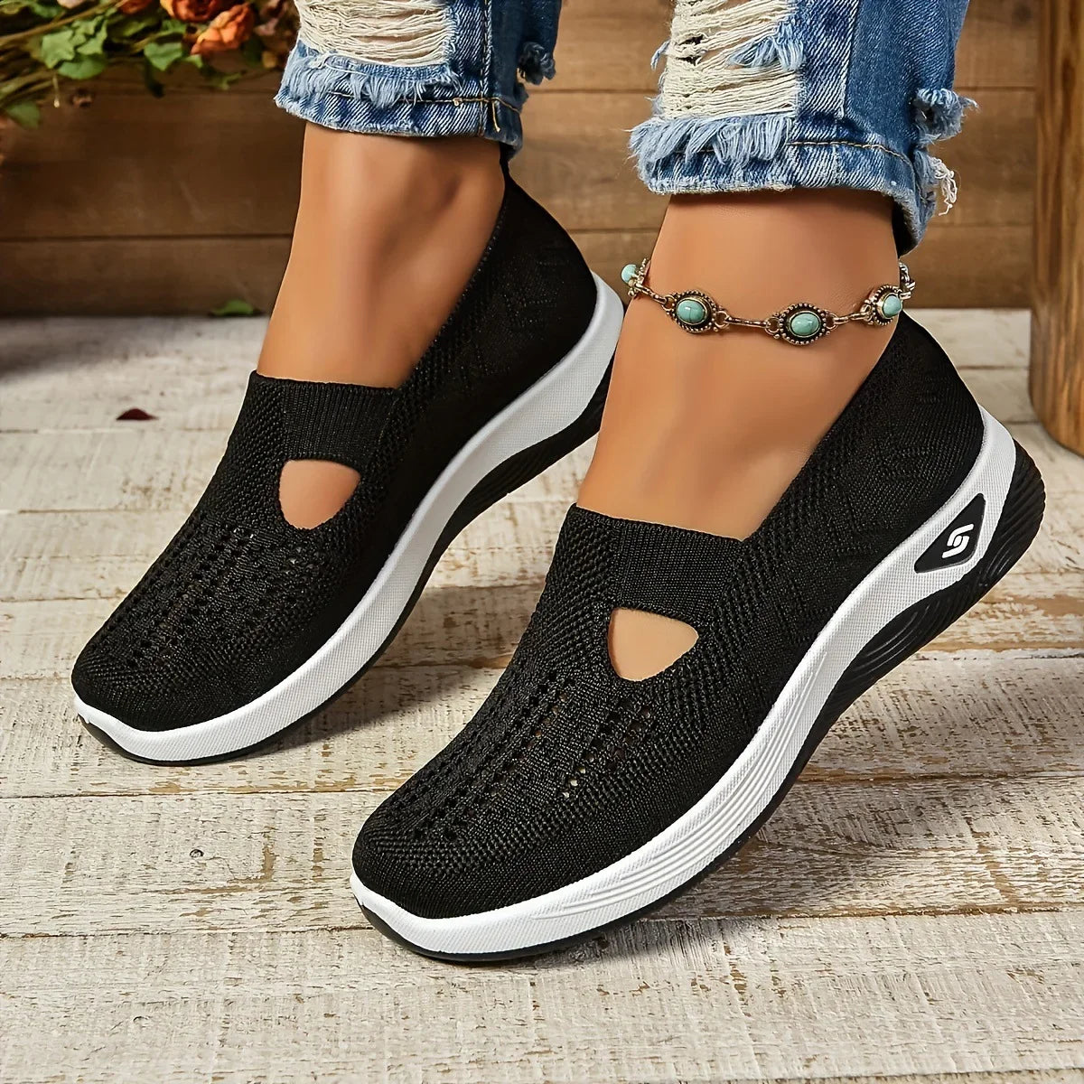 The Premium Orthopedic Women's Slip-On Sneaker – Ultra-Lightweight, Breathable Mesh Construction, and Non-Slip Soft Soles for Ultimate Summer Walking Comfort