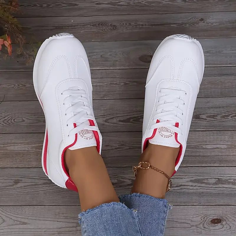 Roman Luxury Designer Women's Sneaker – Contemporary Low-Heel Silhouette, Premium Fashion Finish, and Engineered Comfort for Autumn Styling and Active Wear