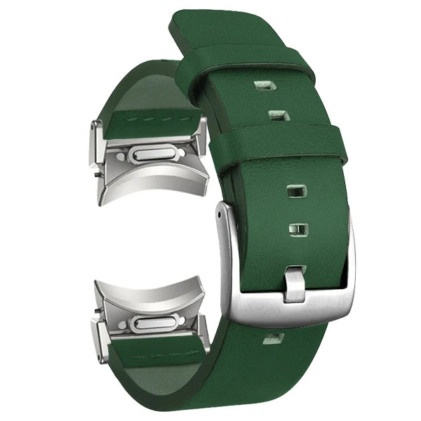 No Gaps Leather Band for Samsuang Galaxy Watch 6 5 4 40 44mm Quick fit Magnetic Buckle Strap for Galaxy Watch6 4 classic 43 47mm