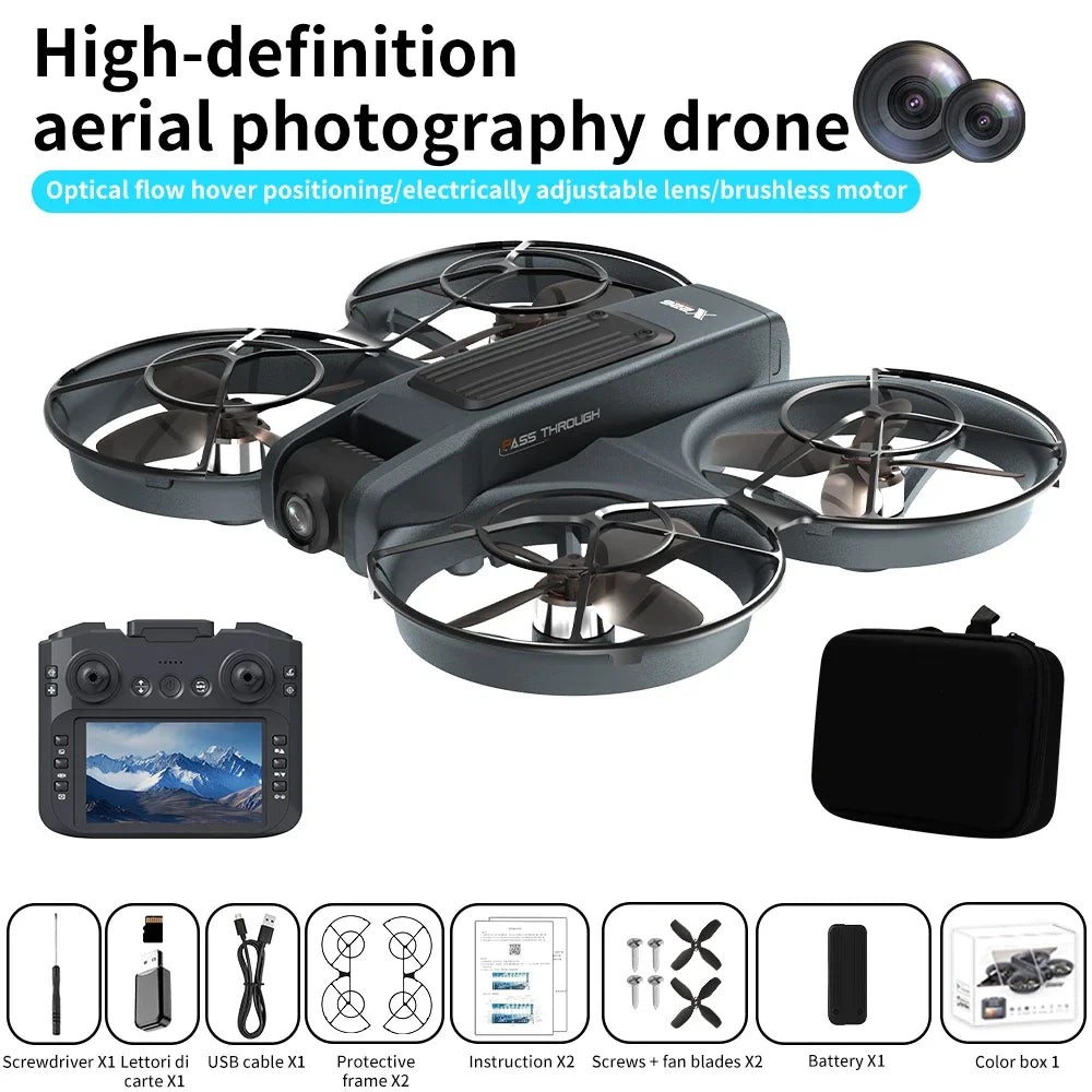 Drone X226/X226VR Drones 8K Profession HD Wide Angle Camera WiFi FPV RC Helicopter Large Screen Foldable Quadcopter