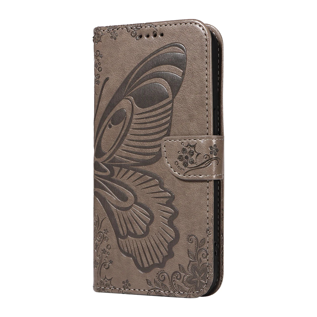 Magnetic Leather Wallet Flip Case for Samsung Galaxy S26 Plus Edge Ultra Phone Book Cover WIth Stand 3D Embossed Butterfly