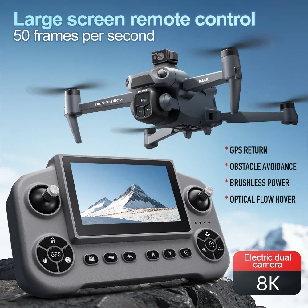 V918MAX GPS drone, 1080P dual cameras, 5MP anti shake, 4.3-inch large screen remote, long endurance.