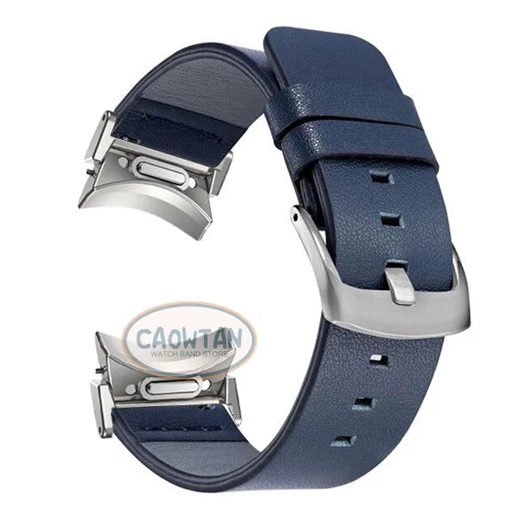 No Gaps Leather Band for Samsuang Galaxy Watch 6 5 4 40 44mm Quick fit Magnetic Buckle Strap for Galaxy Watch6 4 classic 43 47mm