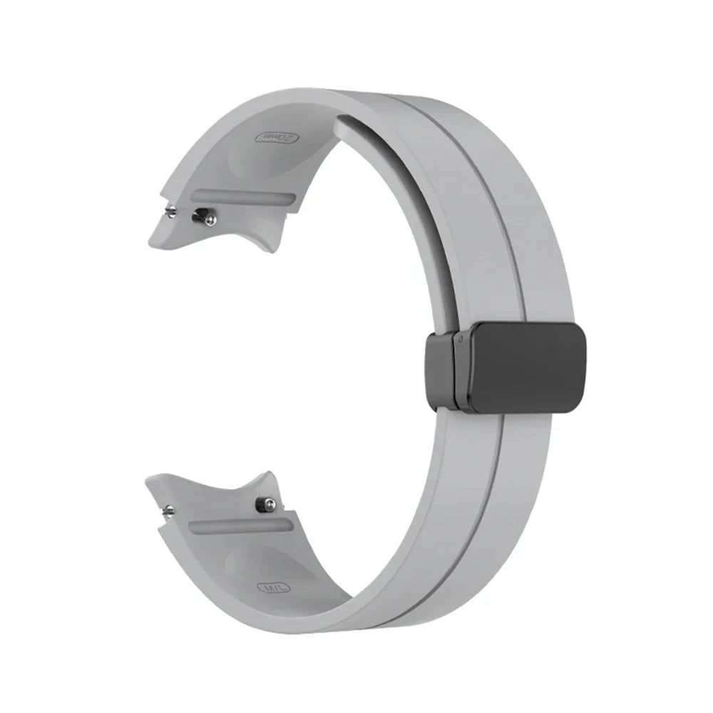 Silicone Magnetic Buckle Strap For Samsung Galaxy Watch 7 FE 5 Pro 40/44mm 45mm Band Watch 6 Classic 43 47mm Sport Watchband