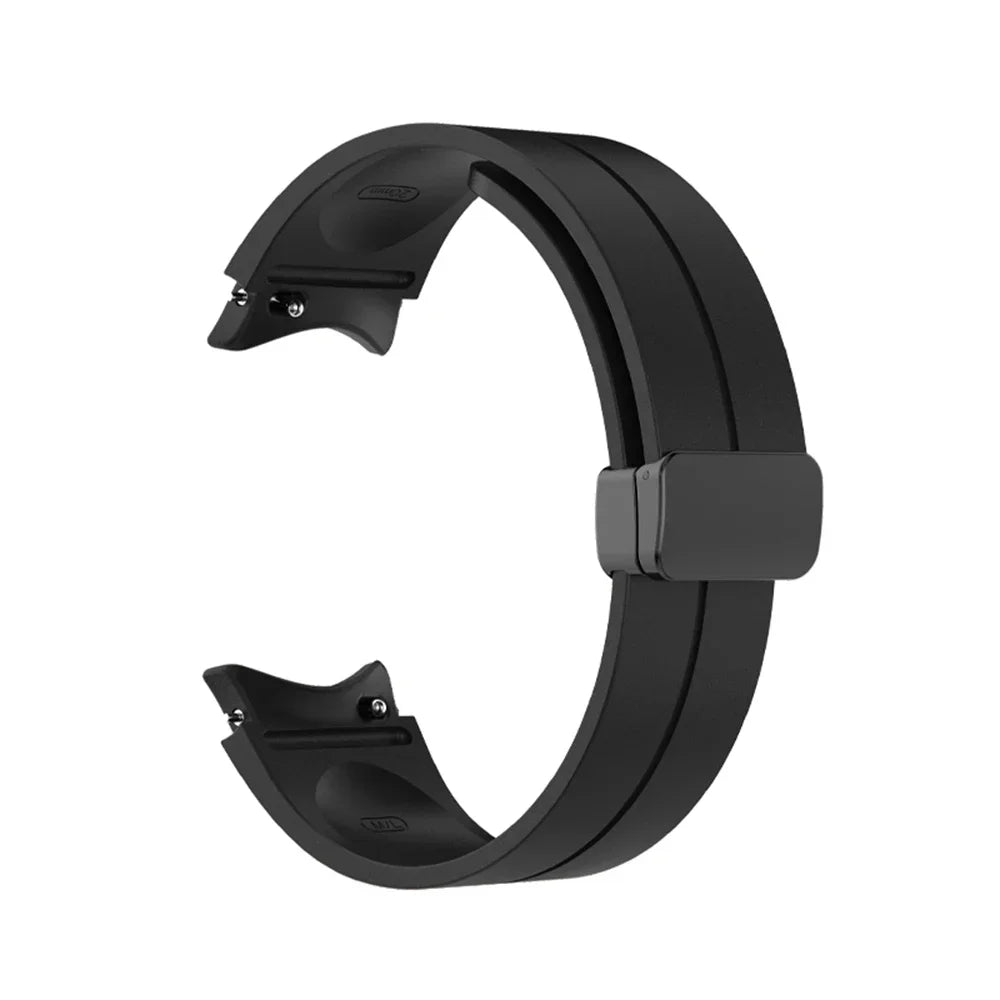 Silicone Magnetic Buckle Strap For Samsung Galaxy Watch 7 FE 5 Pro 40/44mm 45mm Band Watch 6 Classic 43 47mm Sport Watchband