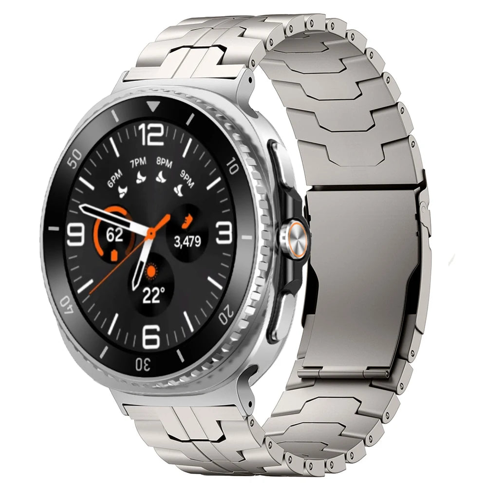 Black Titanium Band for Samsung Galaxy Watch 8 Classic 46mm 8 7 6 5 4 FE 44mm 40mm Bracelet for Galaxy Ultra 2025 Strap Bracelet