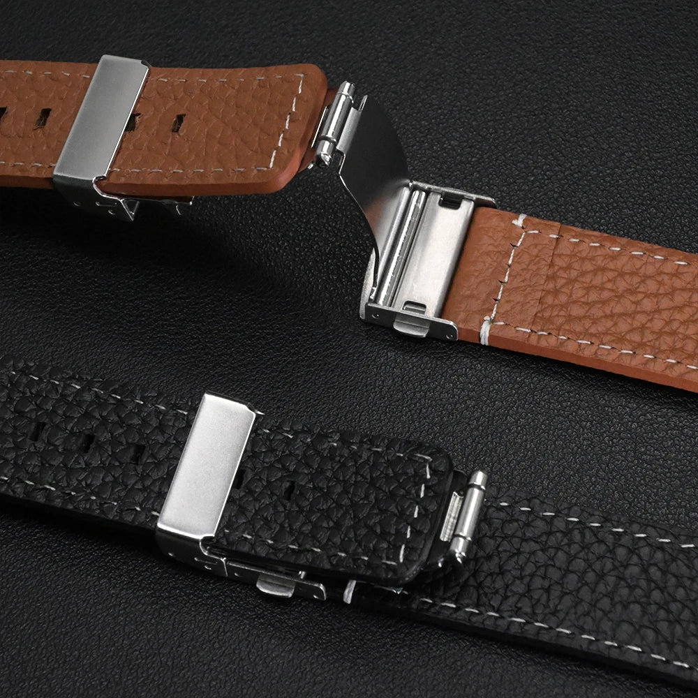 Leather for Samsung Galaxy Watch 8 Ultra2 Wrist Strap Elegant Business Band for Galaxy Ultra 47mm Bracelet Correa Accessories