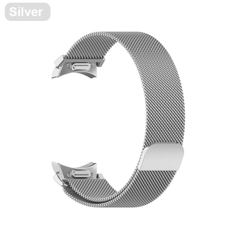 Metal Strap For Samsung Galaxy Watch 5 6 7 40mm 44mm Band With Screen Protector Hard Case Magnetic Loop Quick Install Bracelet