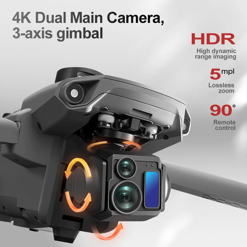 A25 PRO Professional Fishing Airdrop Drone 8K HD Camera 3-Axis Gimbal 10KM Brushless GPS Quadcopter Obstacle Avoidance RC Dron