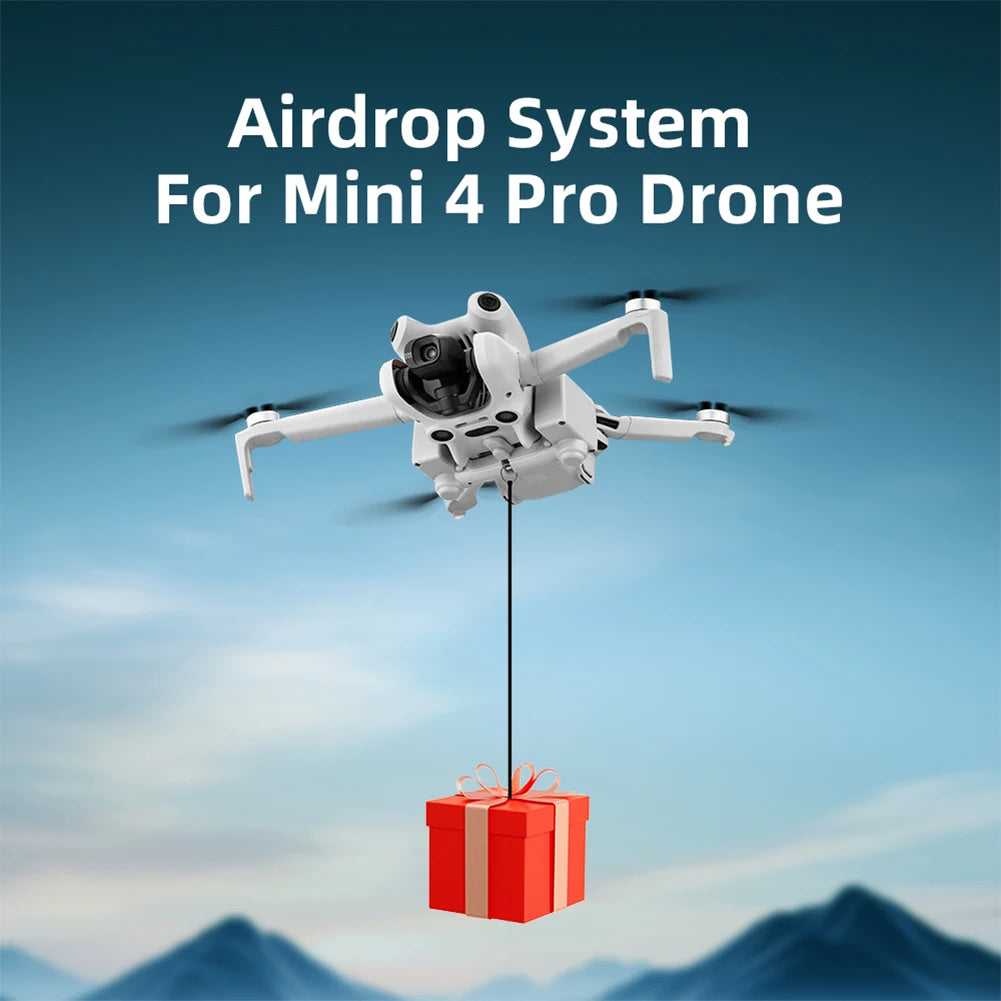 Drone Thrower Fishing Wedding Drone Air Drop Device Drone Air Drop Thrower System for DJI Mini 4 Pro Drone Accessories