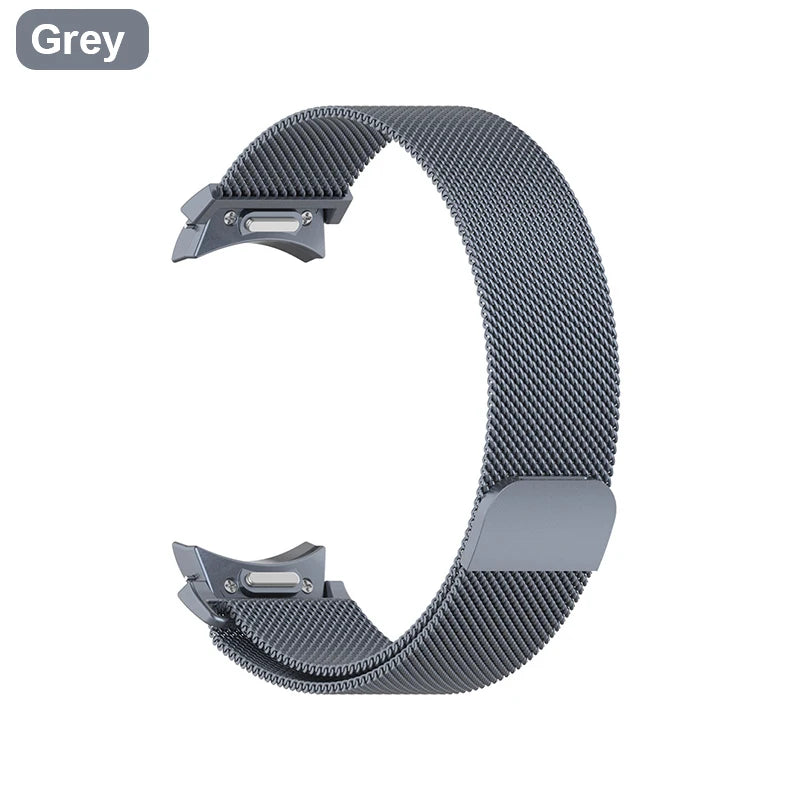 Metal Strap For Samsung Galaxy Watch 5 6 7 40mm 44mm Band With Screen Protector Hard Case Magnetic Loop Quick Install Bracelet