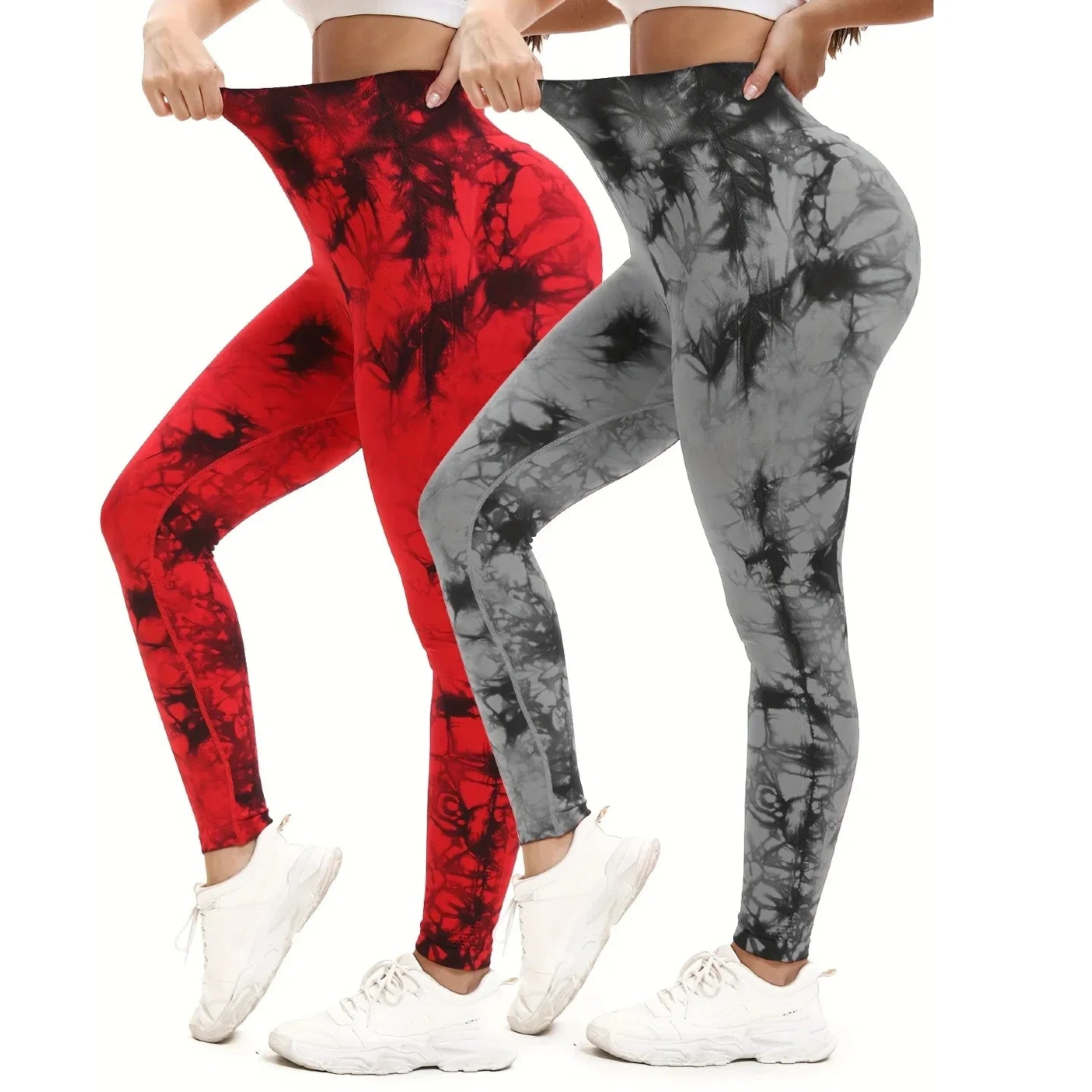 Women’s Seamless Tie-Dye High Waisted Hip Lifting Leggings, Comfortable Fit The Gym or Home