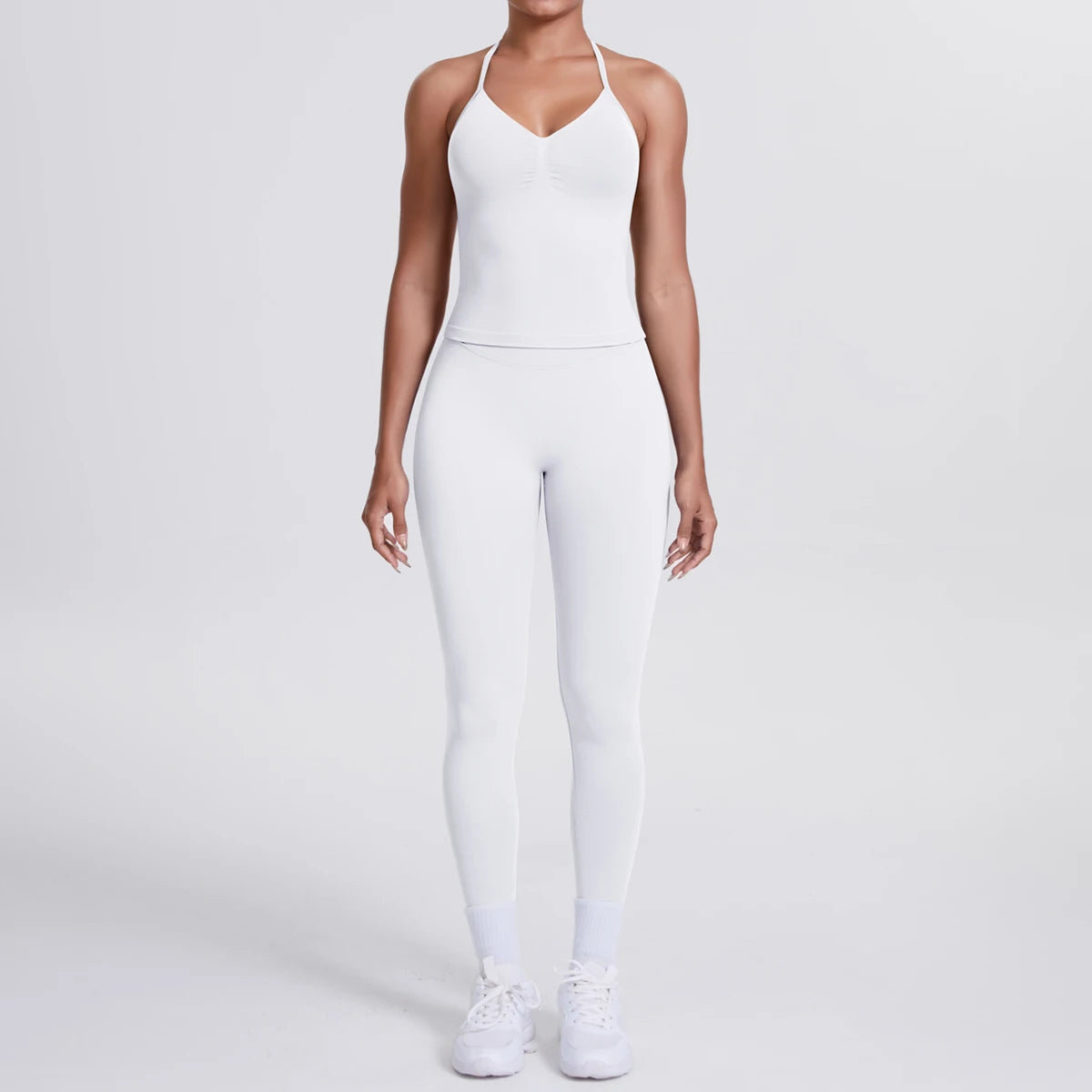 2 Piece Yoga Clothes Women Tracksuit Athletic Wear Pilates Fitness Suit Gym Workout Push Up Clothes Sports Bra Leggings Suit