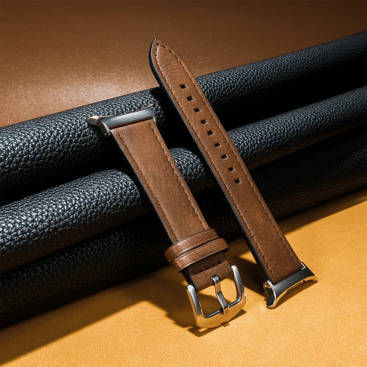 No Gaps Leather Strap for Samsung Galaxy Watch 7 Ultra 47mm Wristband Bracelet for Galaxy Watch 7 Ultra 47mm Quick Business Band