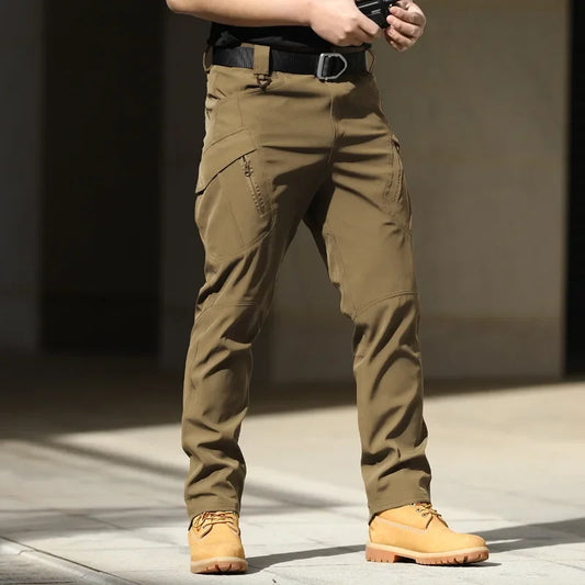 Men City Casual Tactical Hiking Cargo Waterproof Pants