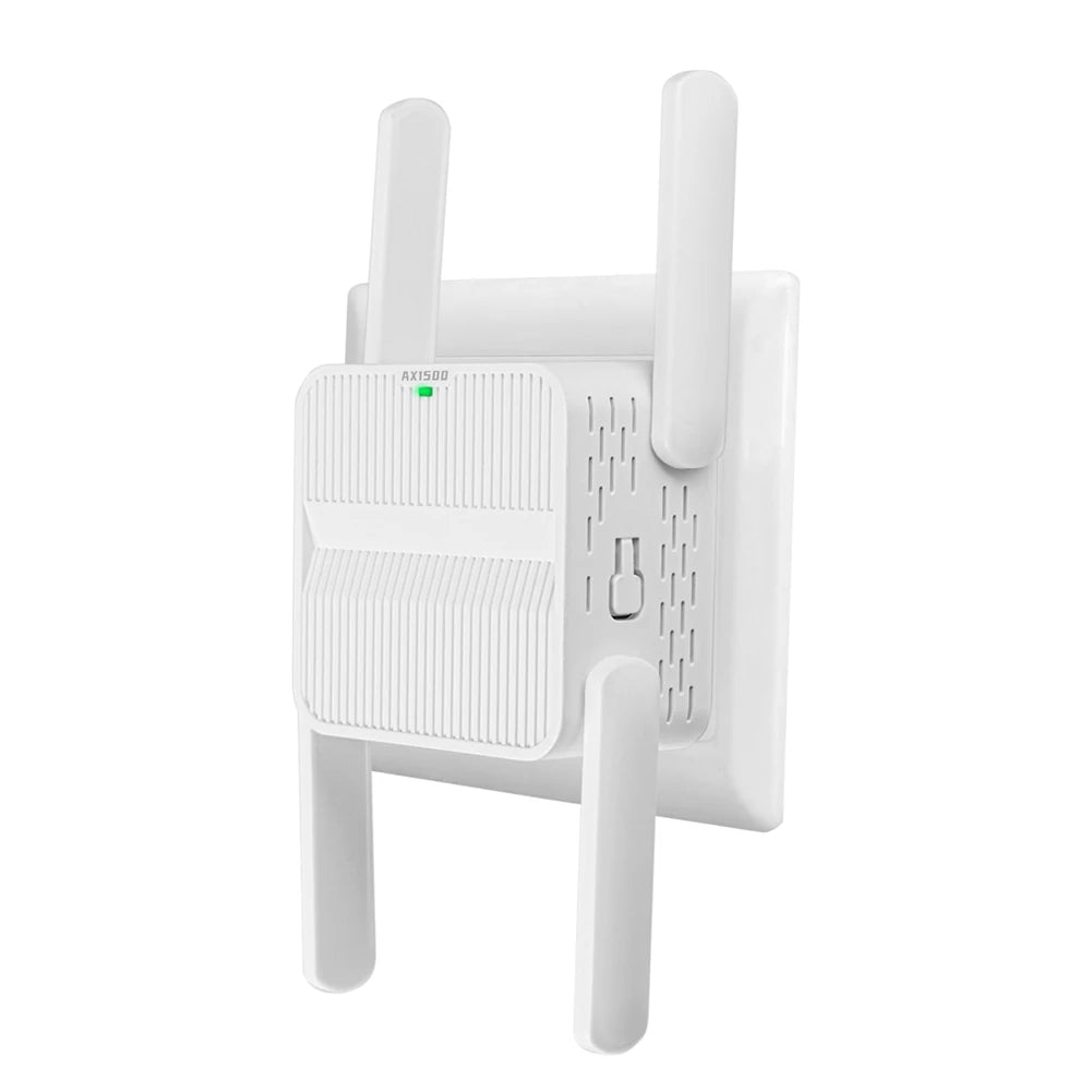 WiFi 6 Repeater Extender 1500Mbps WiFi 6 Range Extender Dual Band 2.4G/5GHz Wi-Fi Booster with Ethernet Port Long Range Amplifer