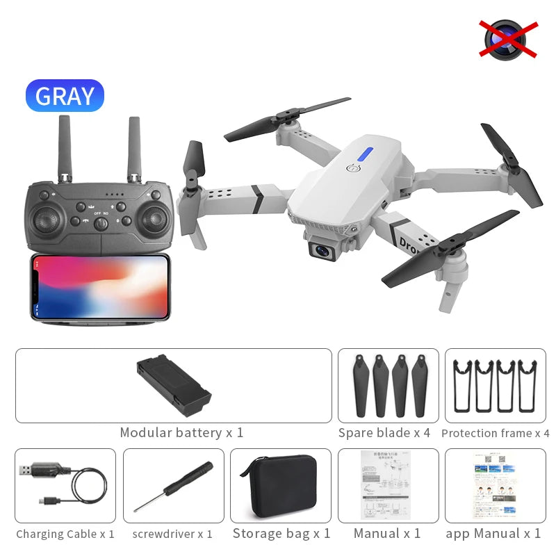 New Drone 2.4G RC Quadcopter Drone 5G FPV WiFi Easy Foldable With Mod Altitude Resistance NO Camera Wide-angle Shooting Boy Toy
