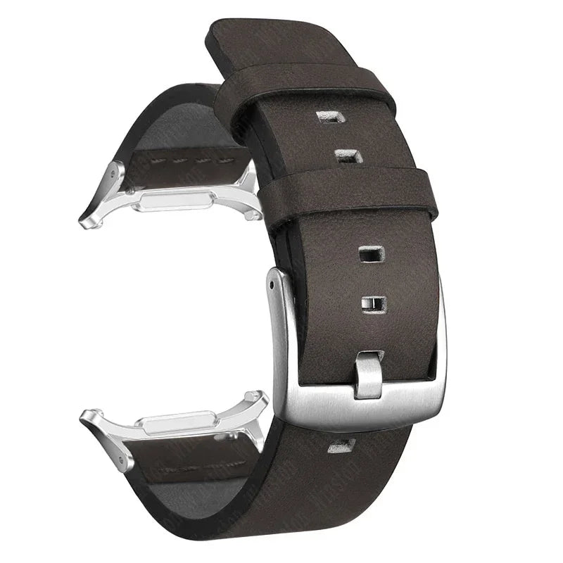 Leather Strap for Samsung Galaxy Watch 7 Ultra 47mm Business Band Bracelet for Galaxy Watch Ultra 47mm No Gaps Wristband Correa