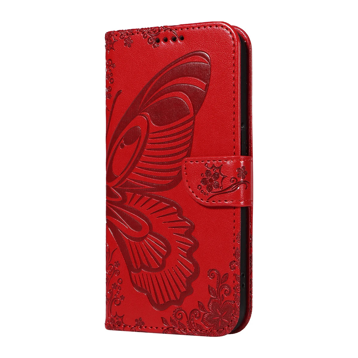 Magnetic Leather Wallet Flip Case for Samsung Galaxy S26 Plus Edge Ultra Phone Book Cover WIth Stand 3D Embossed Butterfly