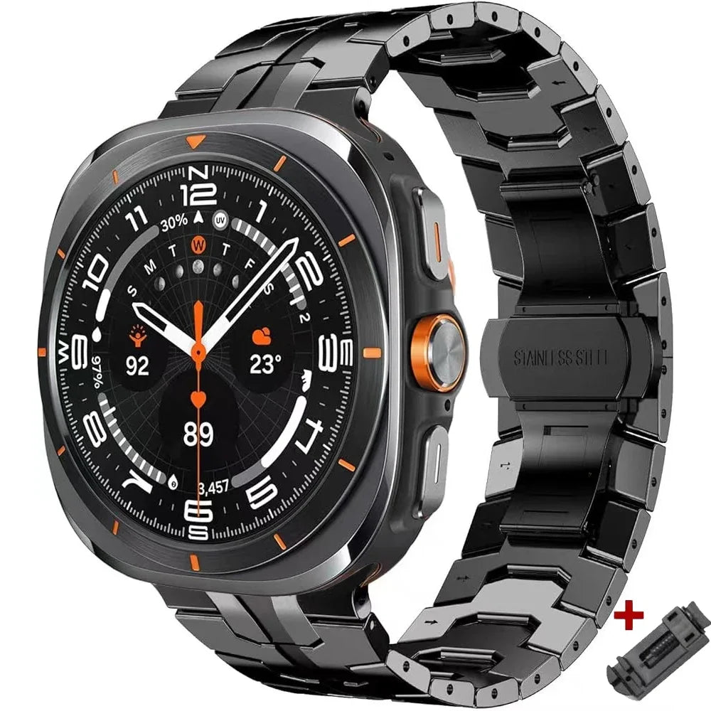 Titanium Band for Samsung Galaxy Watch Ultra 47mm Men Bracelet Luxury Metal Strap for samsung 7 ultra Galaxy Ultra 47MM Correa