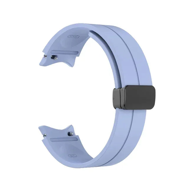 Silicone Magnetic Buckle Strap For Samsung Galaxy Watch 7 FE 5 Pro 40/44mm 45mm Band Watch 6 Classic 43 47mm Sport Watchband
