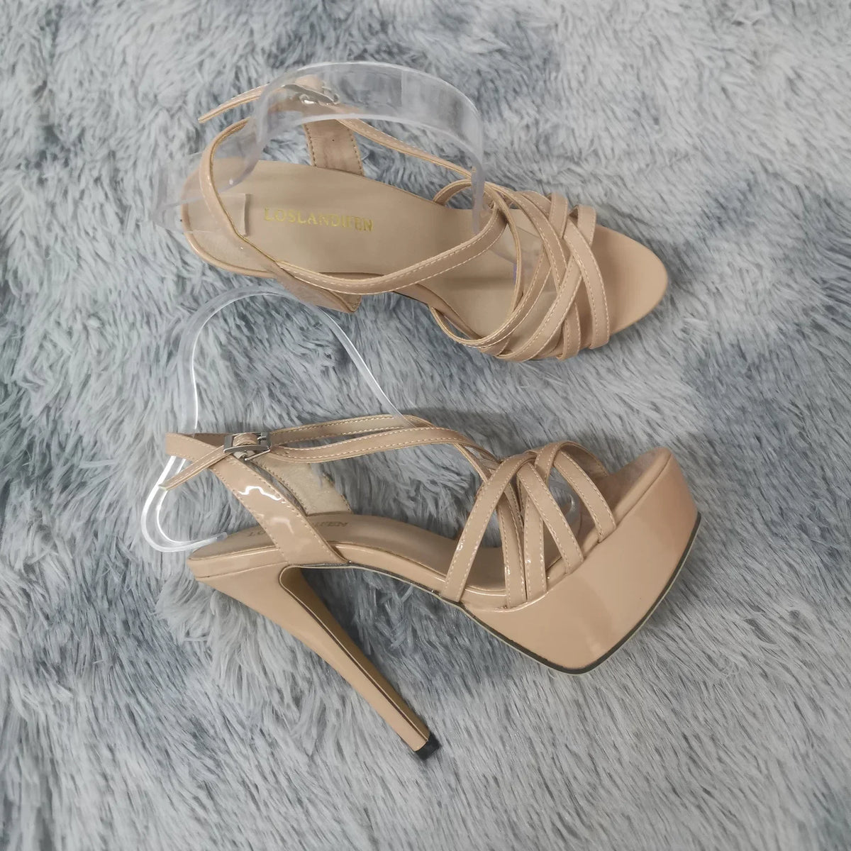 Platform High Heels Sandals Sexy Ankle Strap Open Toe Shoes